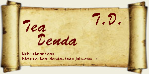 Tea Denda vizit kartica
